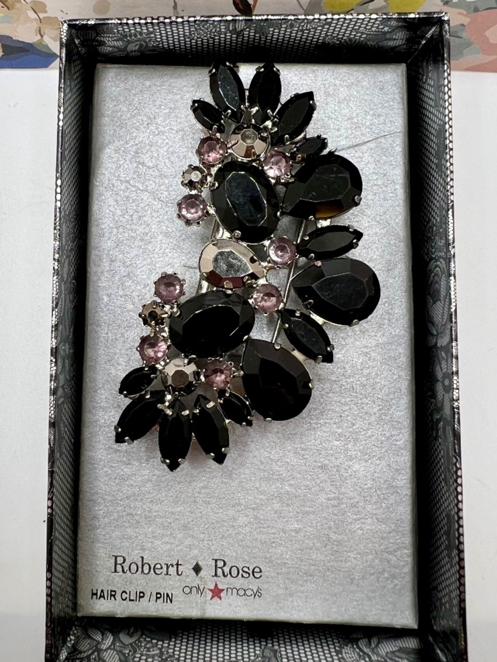 Robert Rose Hair Clip or Brooch